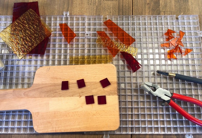 Making a Menger sponge in stained glass