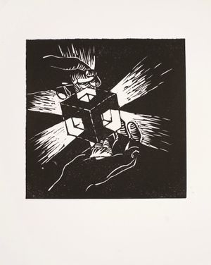 linocut print