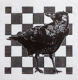 linocut print