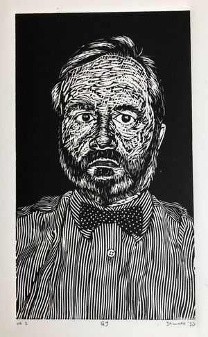 linocut print