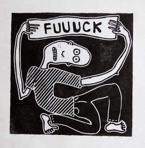 linocut print