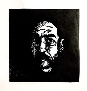 linocut print