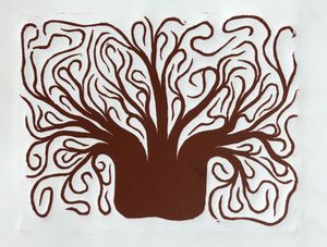 linocut print