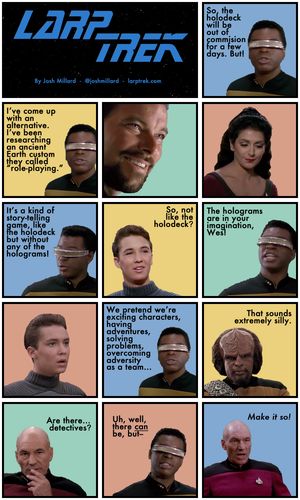 a Larp Trek strip