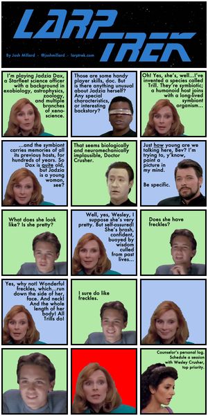 a Larp Trek strip