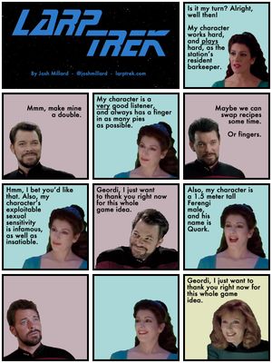 a Larp Trek strip