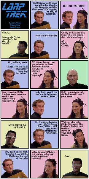 a Larp Trek strip
