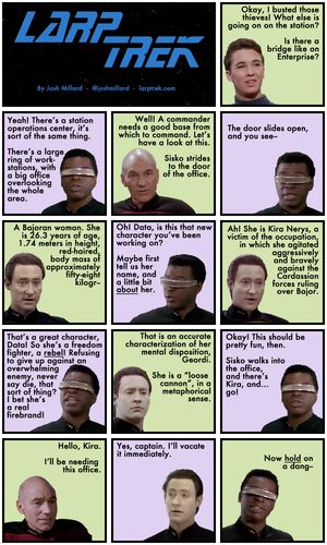 a Larp Trek strip