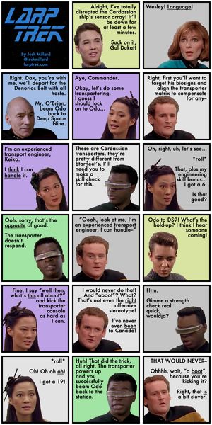 a Larp Trek strip